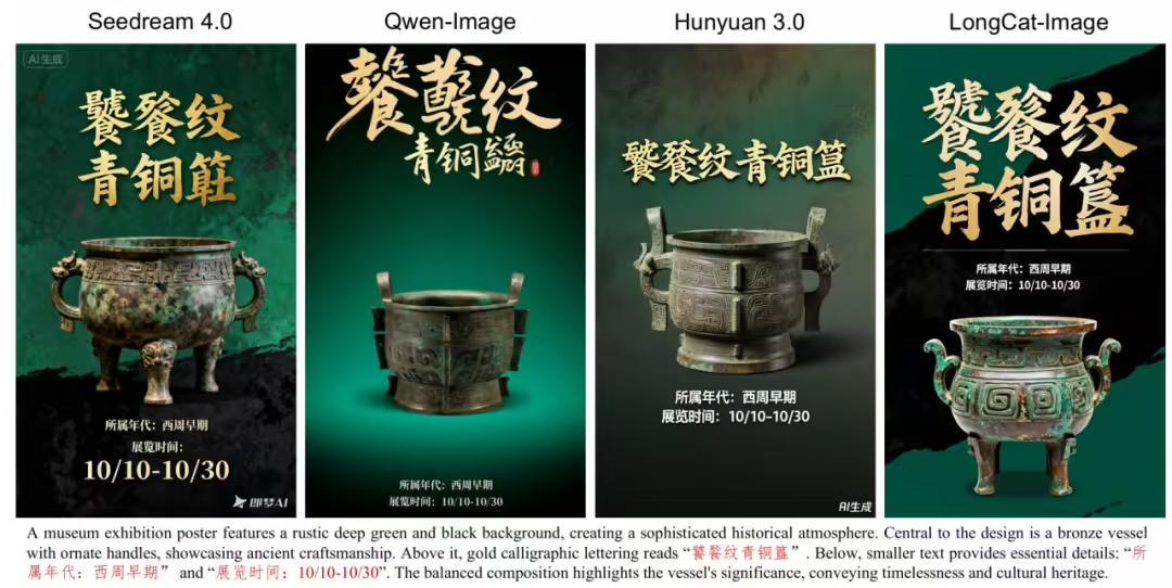 文字生成能力对比