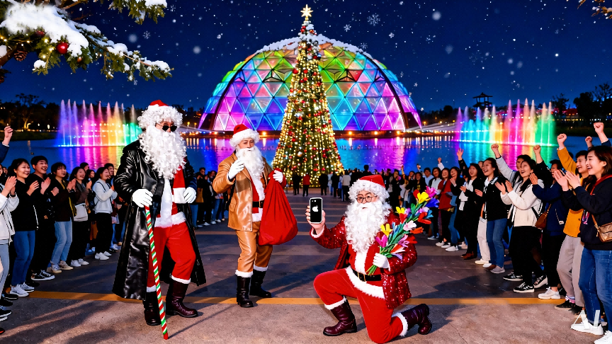 跨年「潮」这看!东方伊甸园双旦狂欢,潮玩嗨翻天