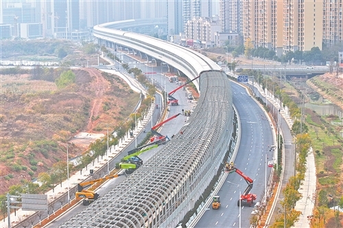 南昌：全封闭式声屏障加装施工