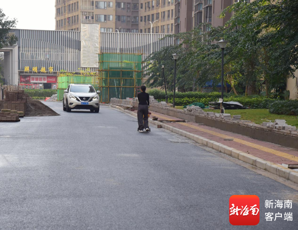 白龙越江通道至海彤路。海口市城市管理局供图