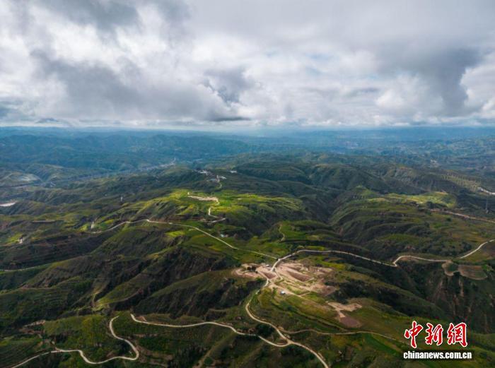 图为遗址航拍图。陕西省考古研究院供图