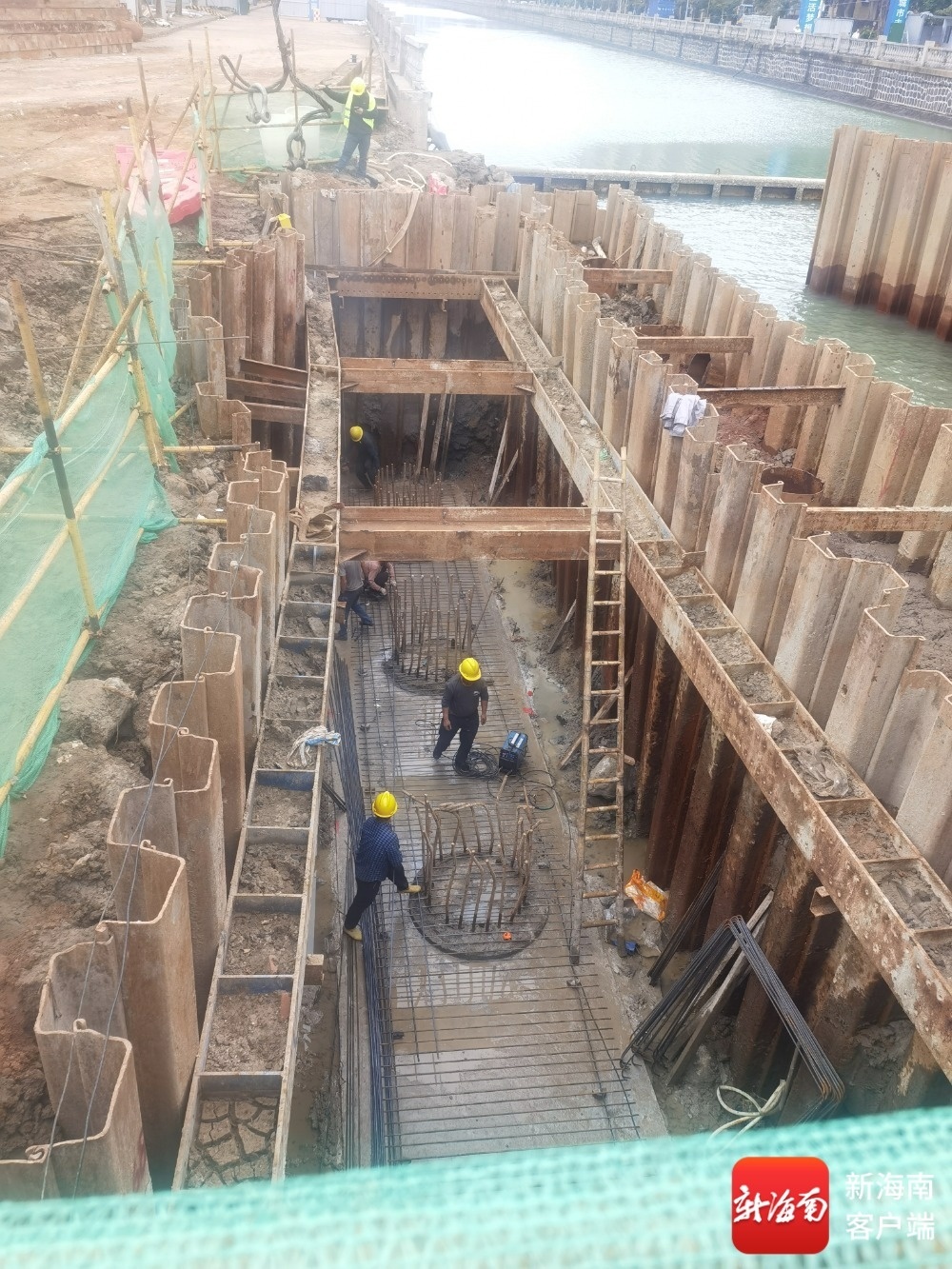 观海路提升贯通工程。海口市城市管理局供图