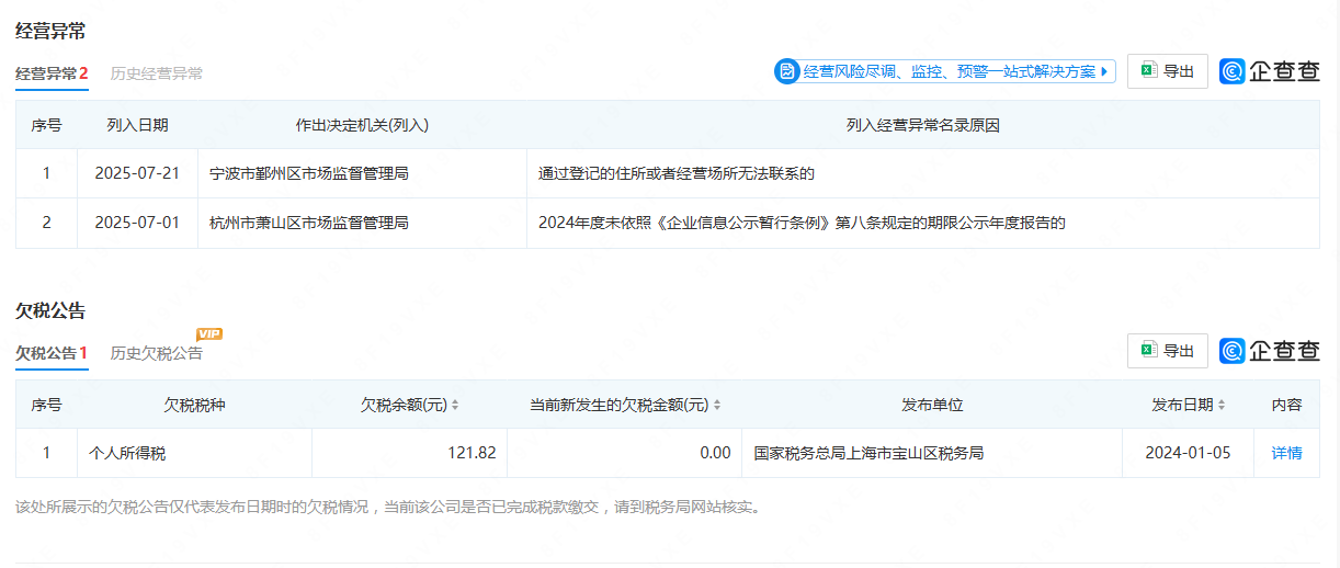 涉嫌非法集资犯罪，安徽一企业被立案侦查，此前两次被列入经营异常名录
