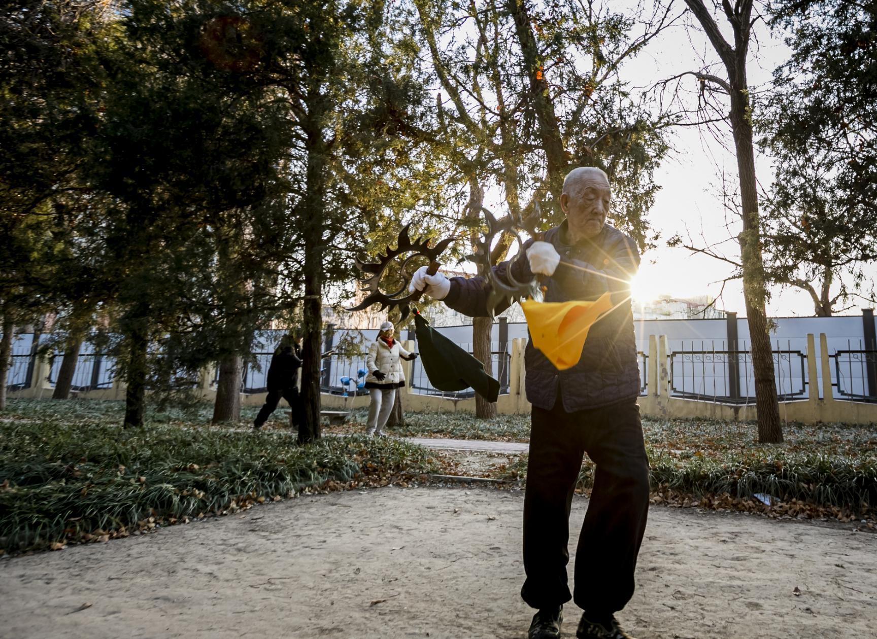 【组图】河北沧州：耄耋之年习武不辍