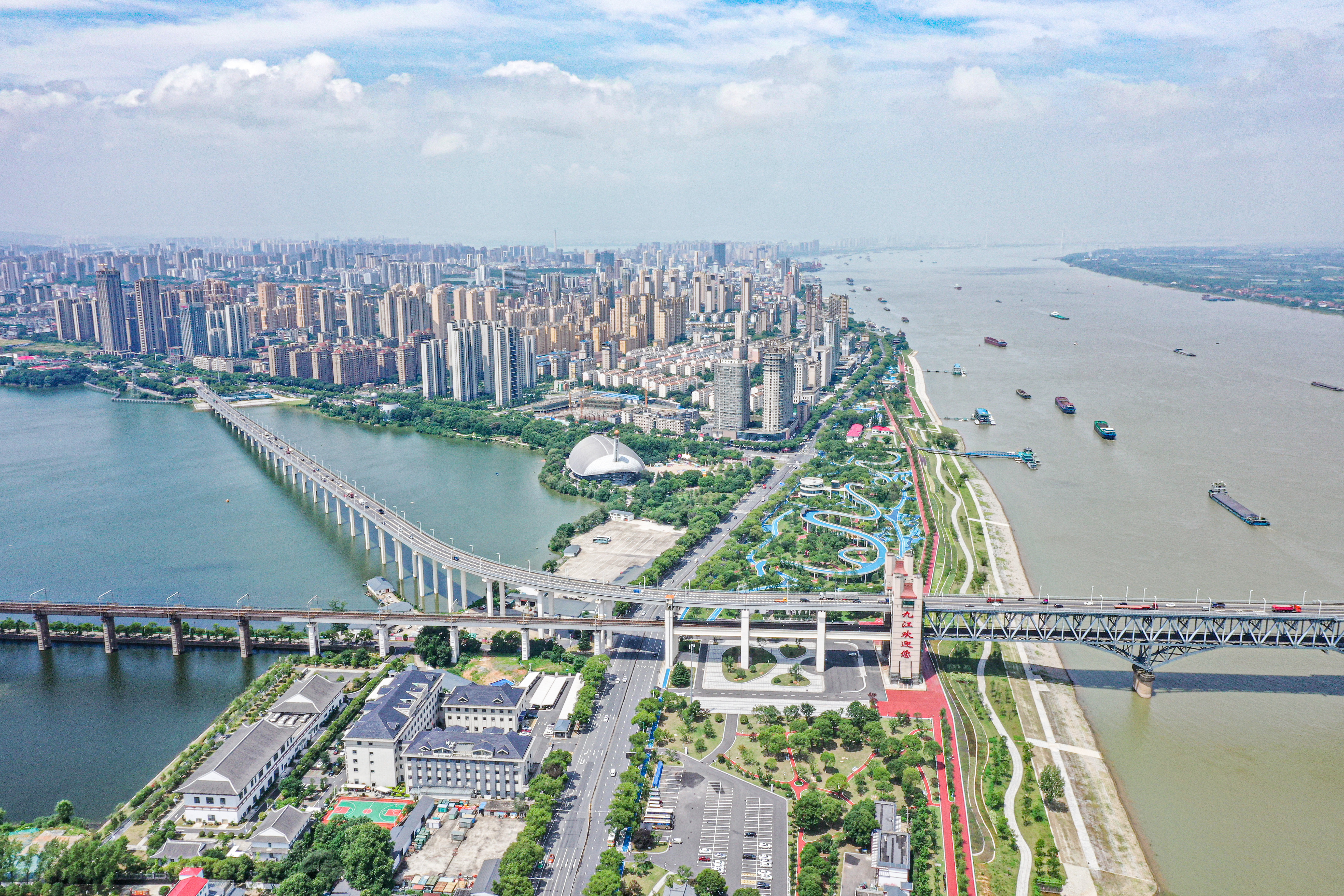长江国家文化公园九江城区段（李涛渊 摄）