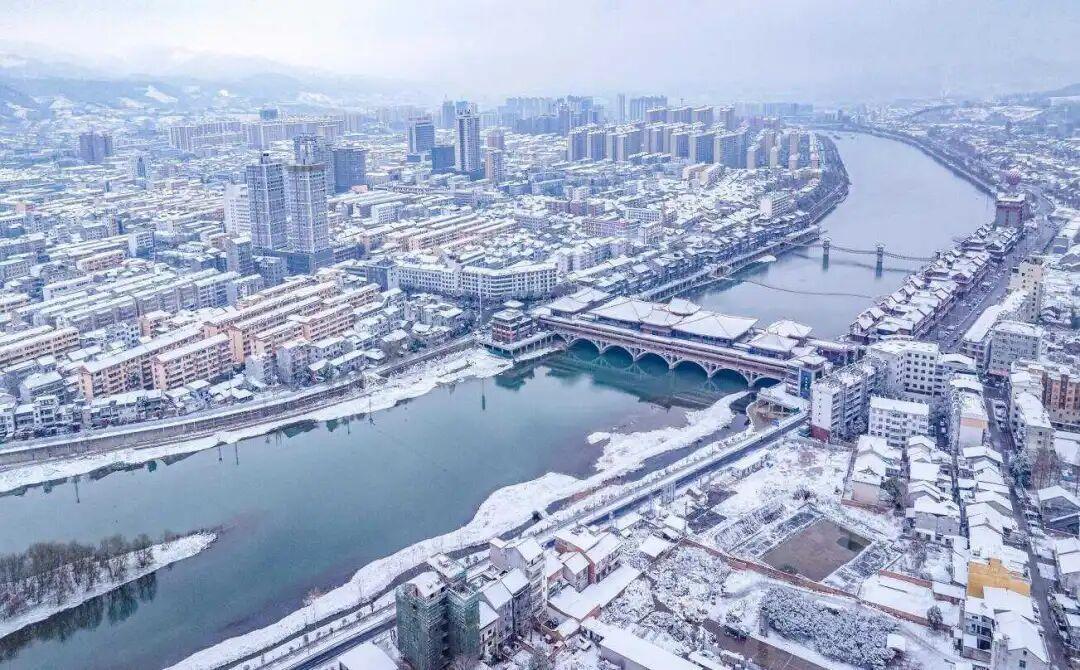 汉风廊桥雪景观赏体验区