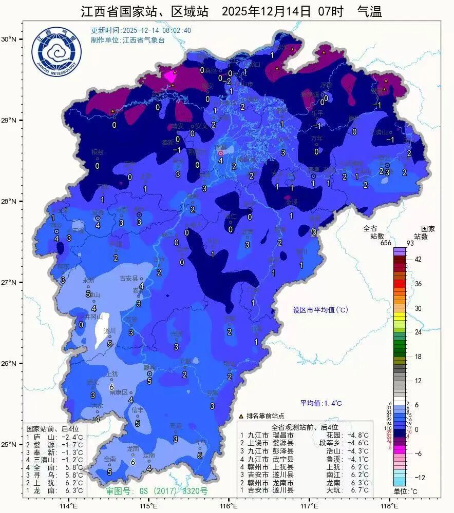 未来江西晴朗在线 气温波动大需防感冒