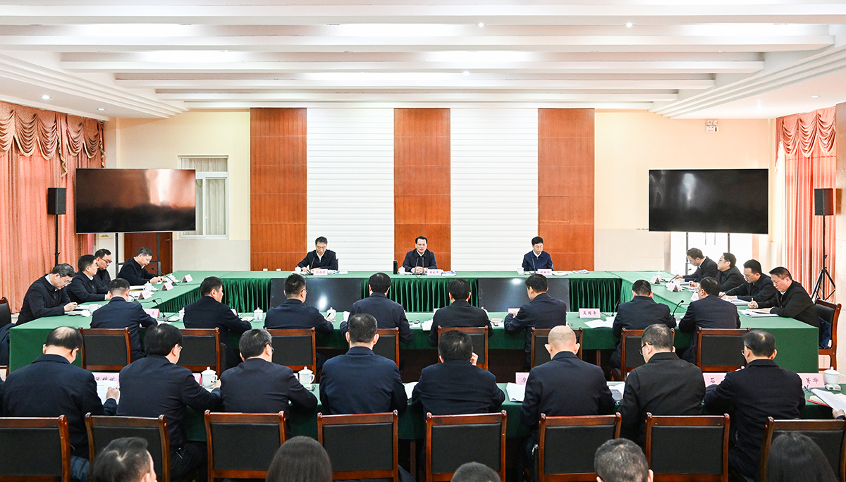 ▲12月17日上午,市委书记袁家军主持召开推动北碚区高质量发展座谈会。记者 苏思 摄/视觉重庆