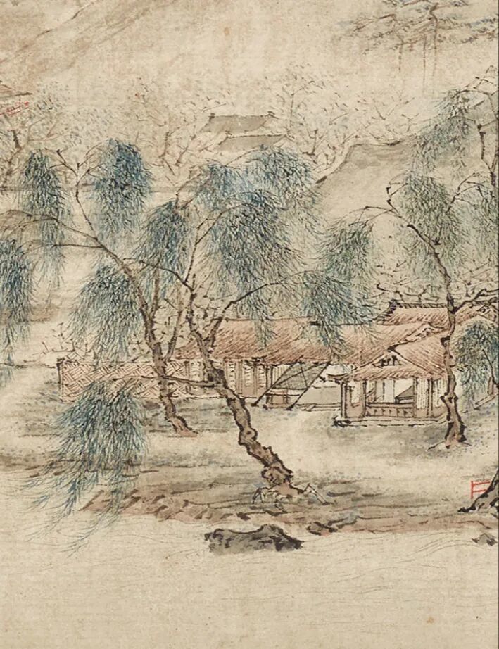 明 仇英 《江南春卷》(局部)