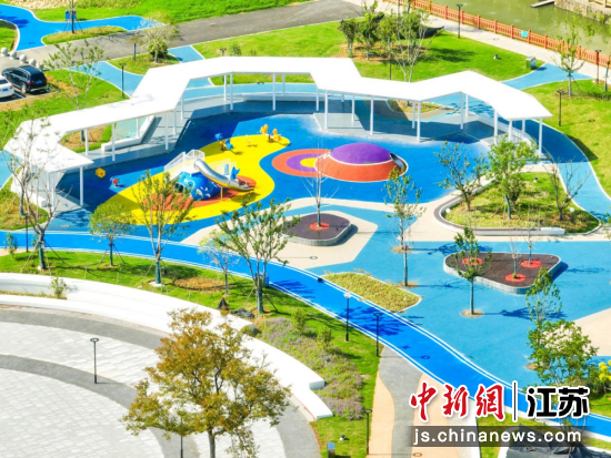 新雅公园。(资料图)惠山区城管局 供图