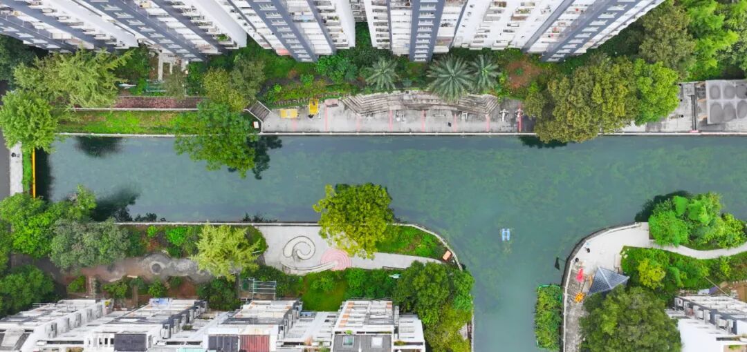 再生水生态补水的一条河道