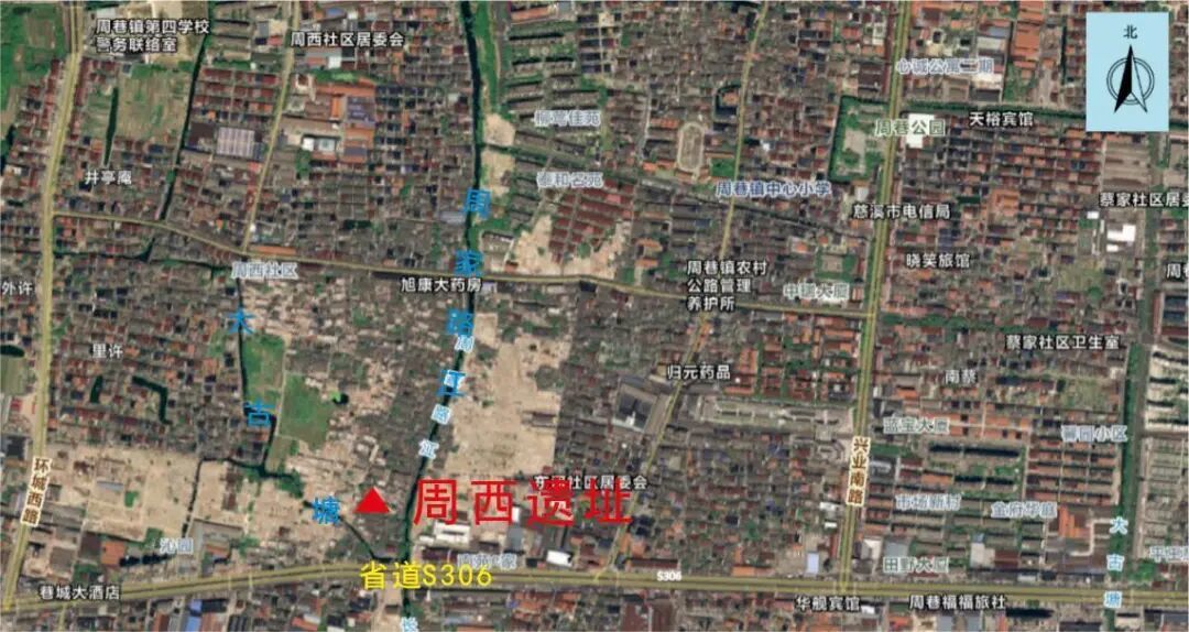 图二 慈溪周西遗址地理位置图.jpg