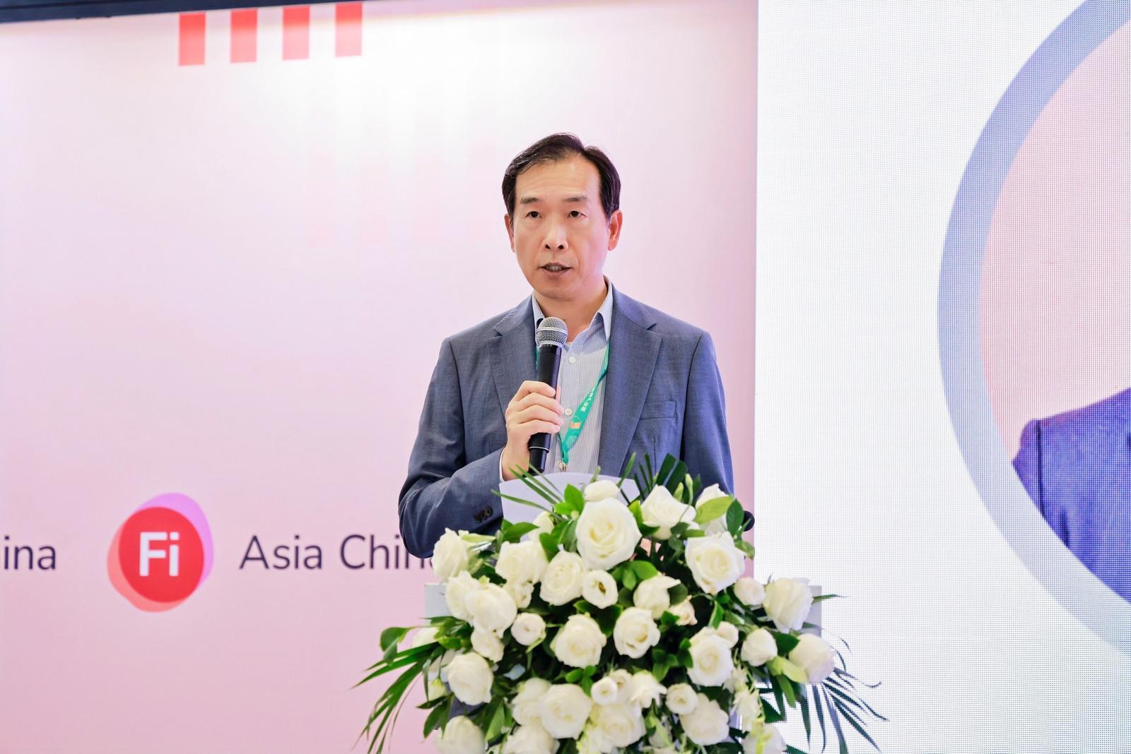 图：刘玉德发表致辞