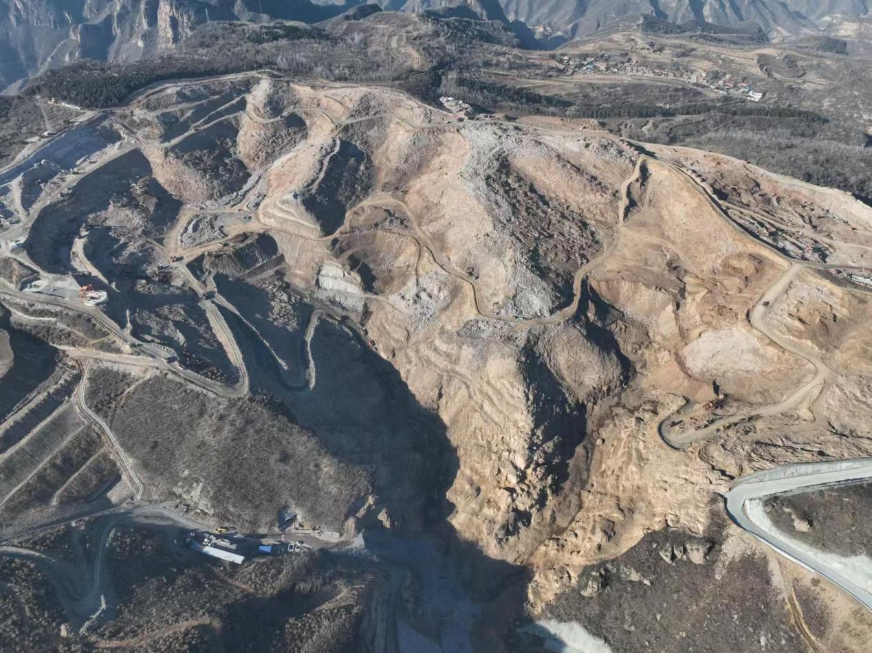 2025年11月20日,滦平抽水蓄能项目施工现场。河北中行供图