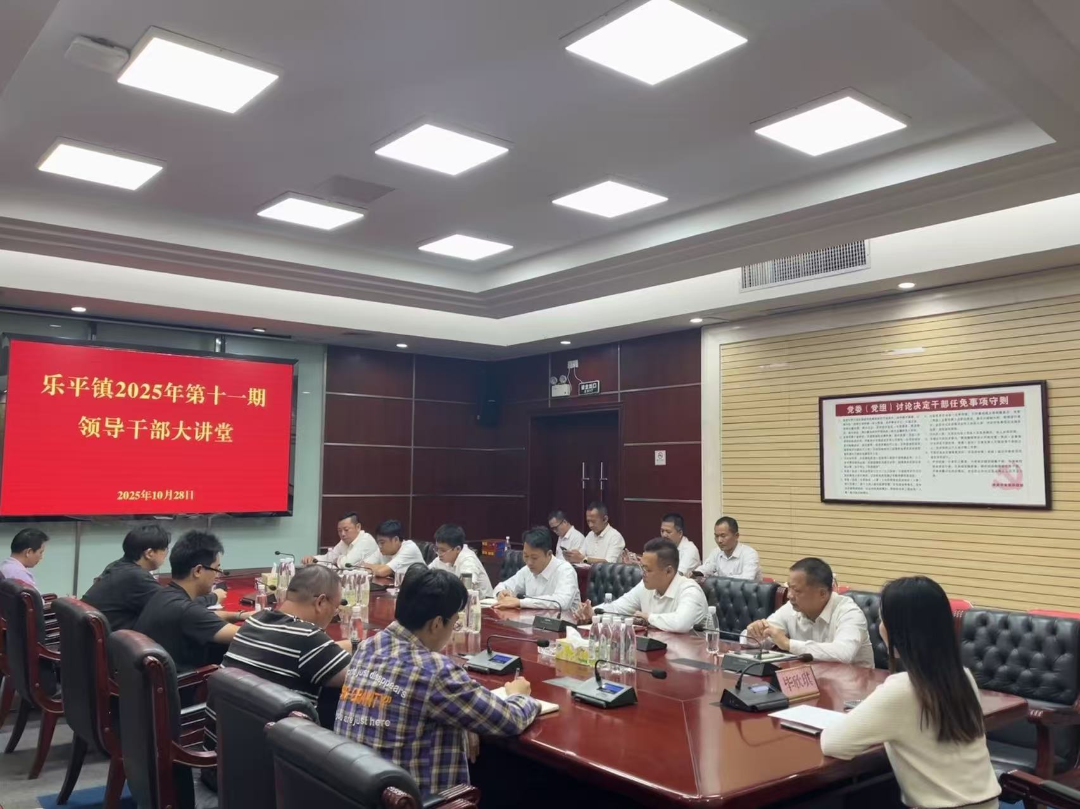 聚焦全域土地综合整治赋能高质量发展！乐平镇第十一期领导干部大讲堂开讲