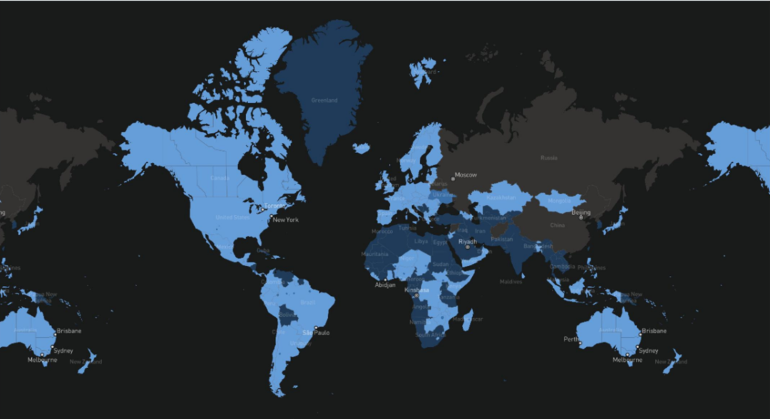 Starlink全球覆盖范围，来源：Starlink官网