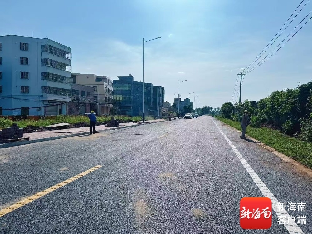 团结路(国兴中学南侧规划路)已完工通车。海口市城市管理局供图