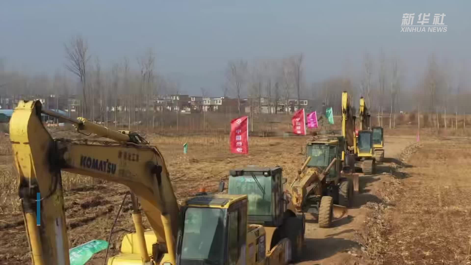 焦平铁路重点工程北汝河特大桥开工建设