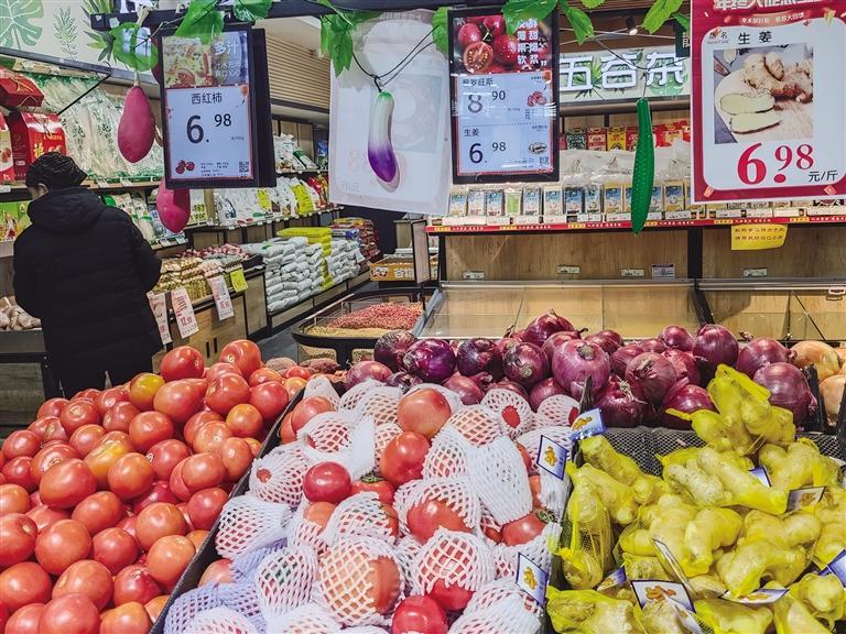 连锁超市蔬菜区