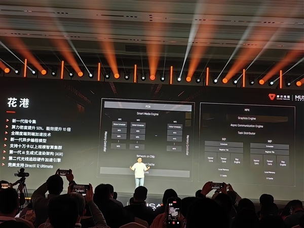 摩尔线程新一代MUSA架构芯片发布：命名“花港”