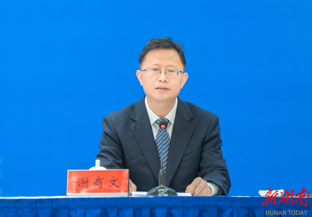 (省工商联党组成员、副主席谢商文。 湖南日报全媒体记者 李健 摄)