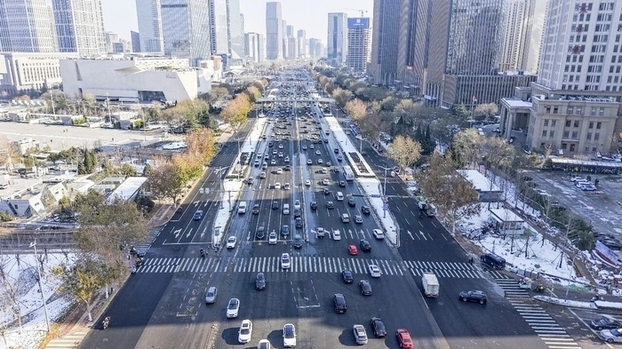 4号线洪山路站围挡拆除后