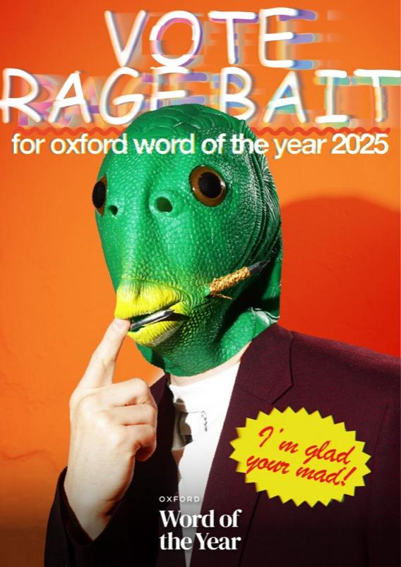 牛津大学出版社为“愤怒诱饵”制作的投票海报。图源：牛津大学出版社官网。