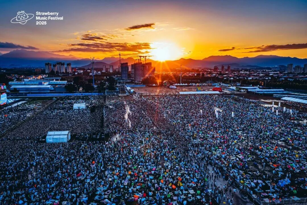 图注:2025年石家庄草莓音乐节,两天近10万乐迷来到现场