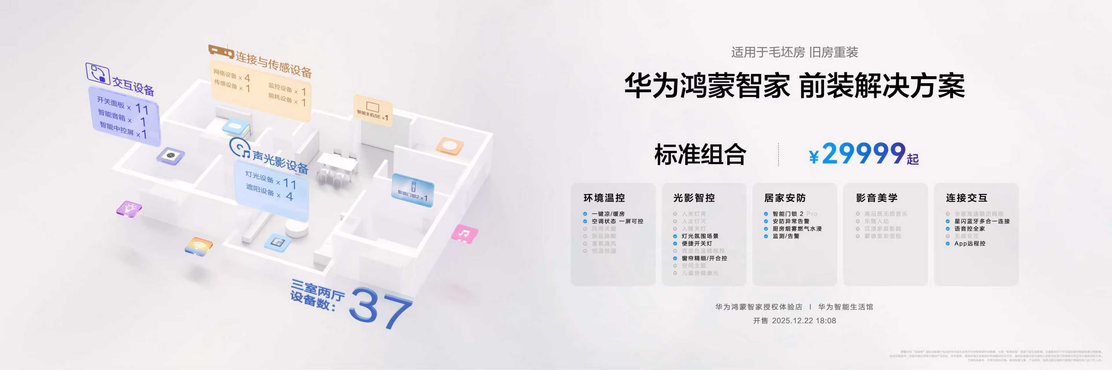 华为鸿蒙智家全新小艺管家升级,智装套餐9999元起