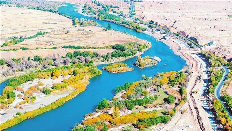 临泽县板桥中型灌区续建配套与节水改造项目　新甘肃&middot;甘肃日报通讯员　杨永伟