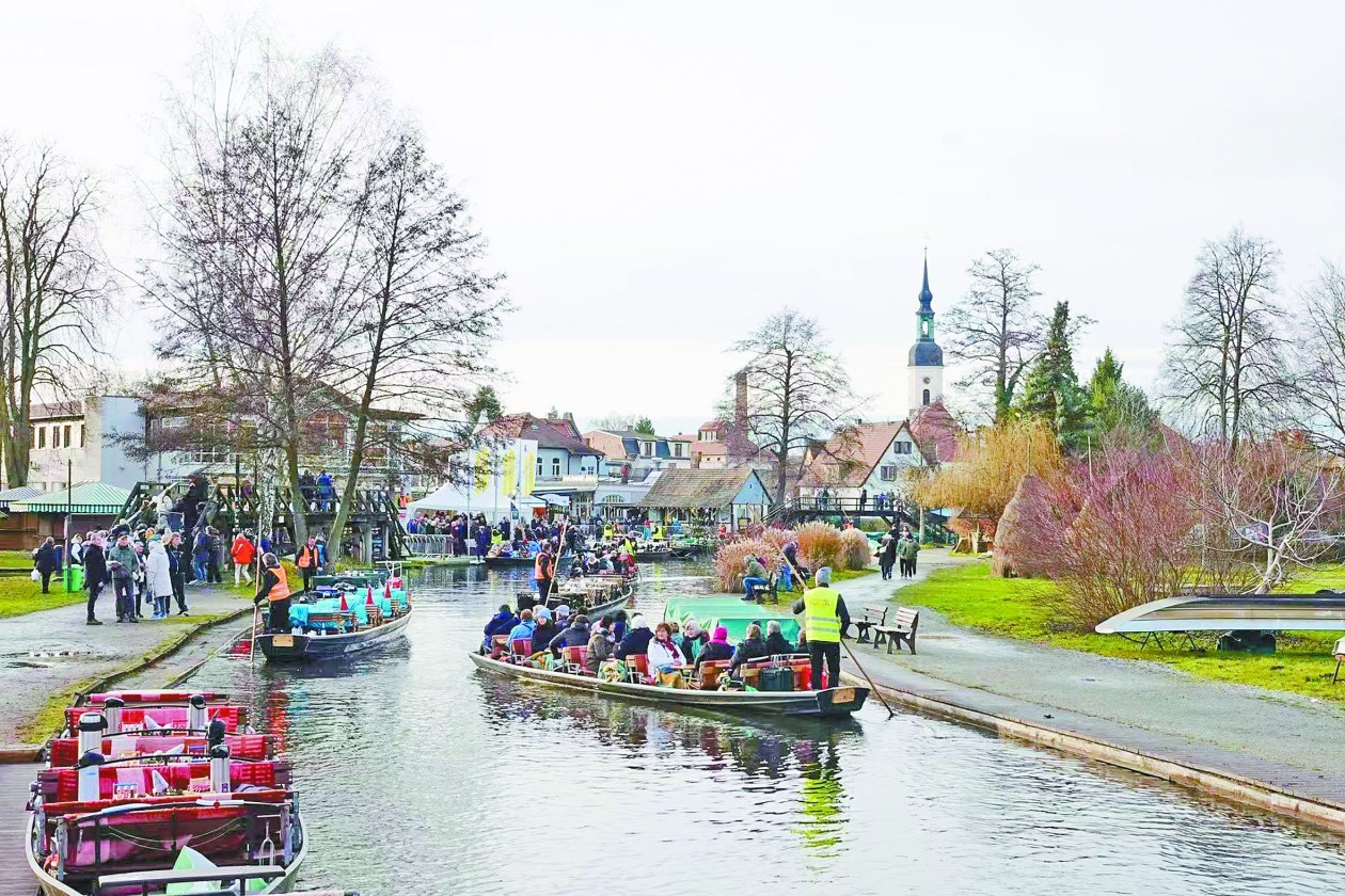 在吕贝瑙参加“鸟儿婚礼”