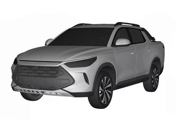 大嘴格栅+贯穿尾灯：比亚迪全新皮卡专利图流出 预计明年上市