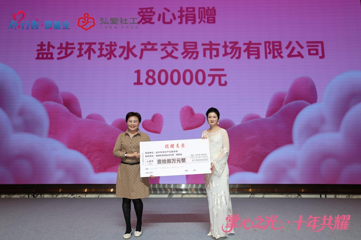 盐步环球水产交易市场捐赠18万元