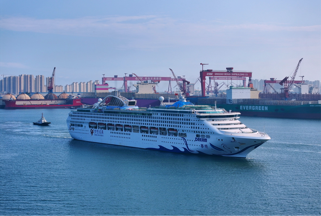 “理想”号邮轮抵达中国! 青岛邮轮产业2025年强劲复苏亮点纷呈