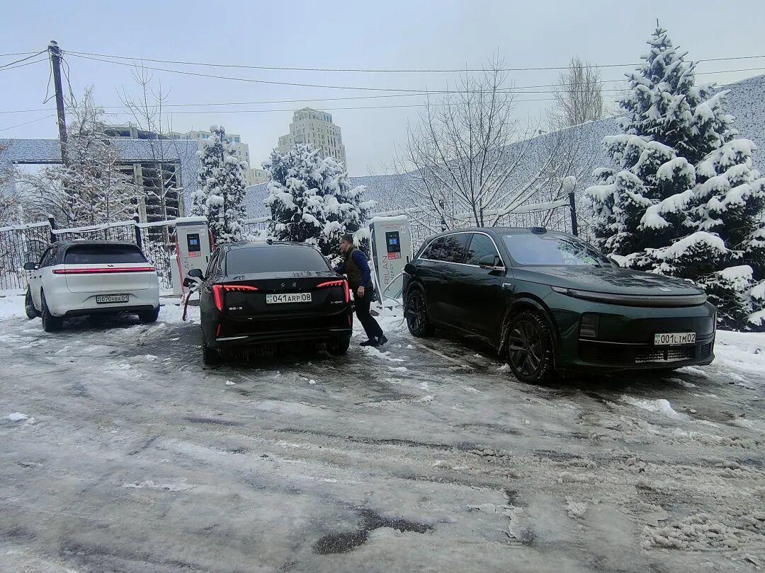 阿拉木图的中国新能源车