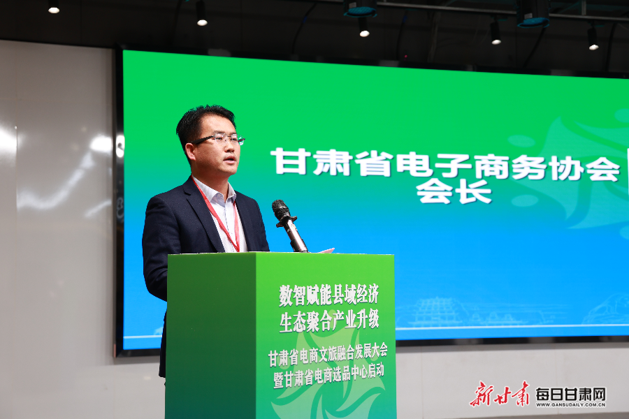 甘肃省电子商务协会会长张国斌发言