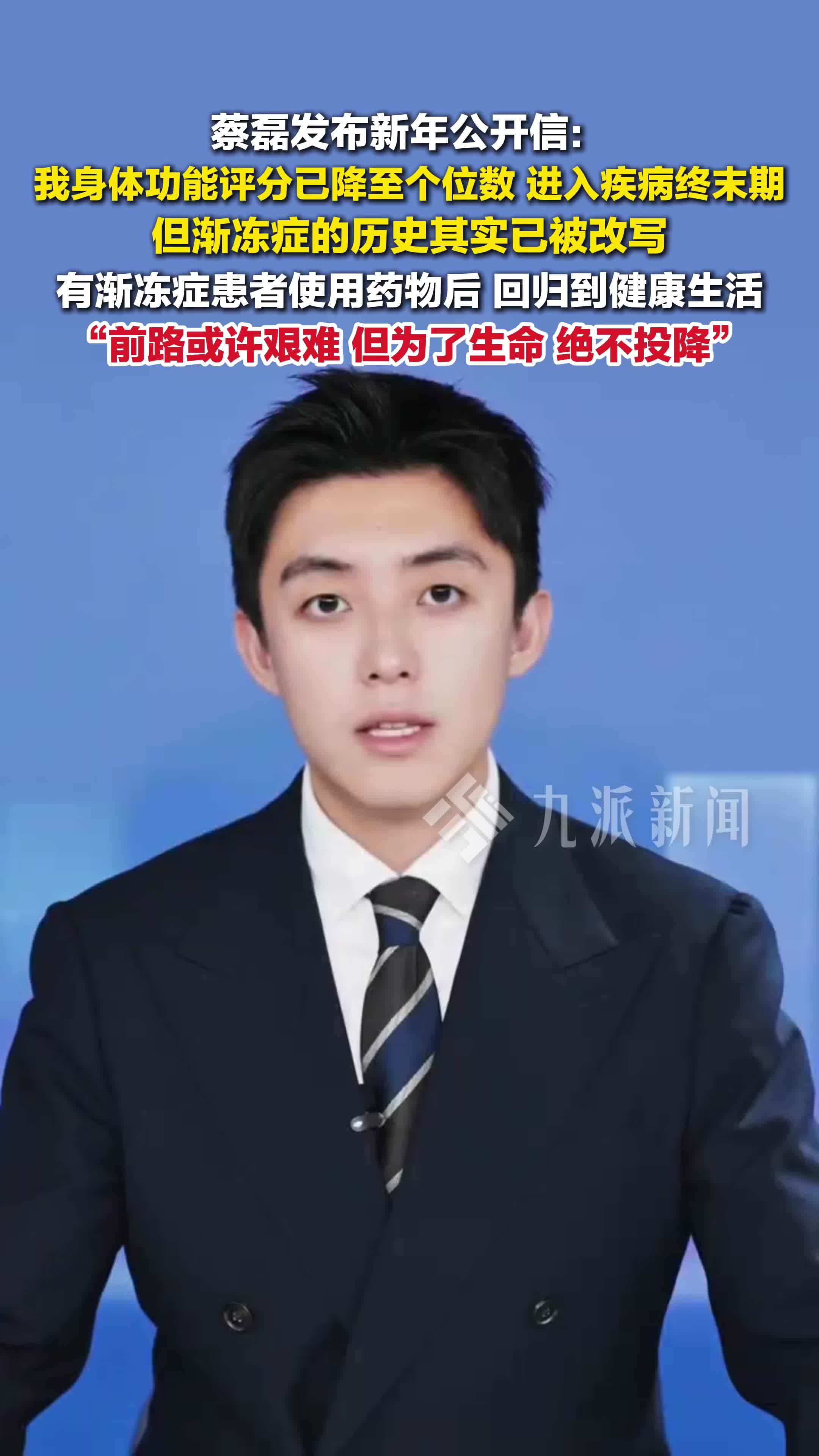 蔡磊发布新年公开信