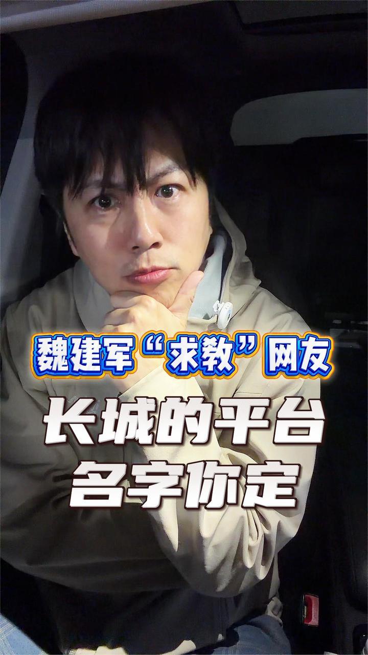 魏建军直播“求教”网友？