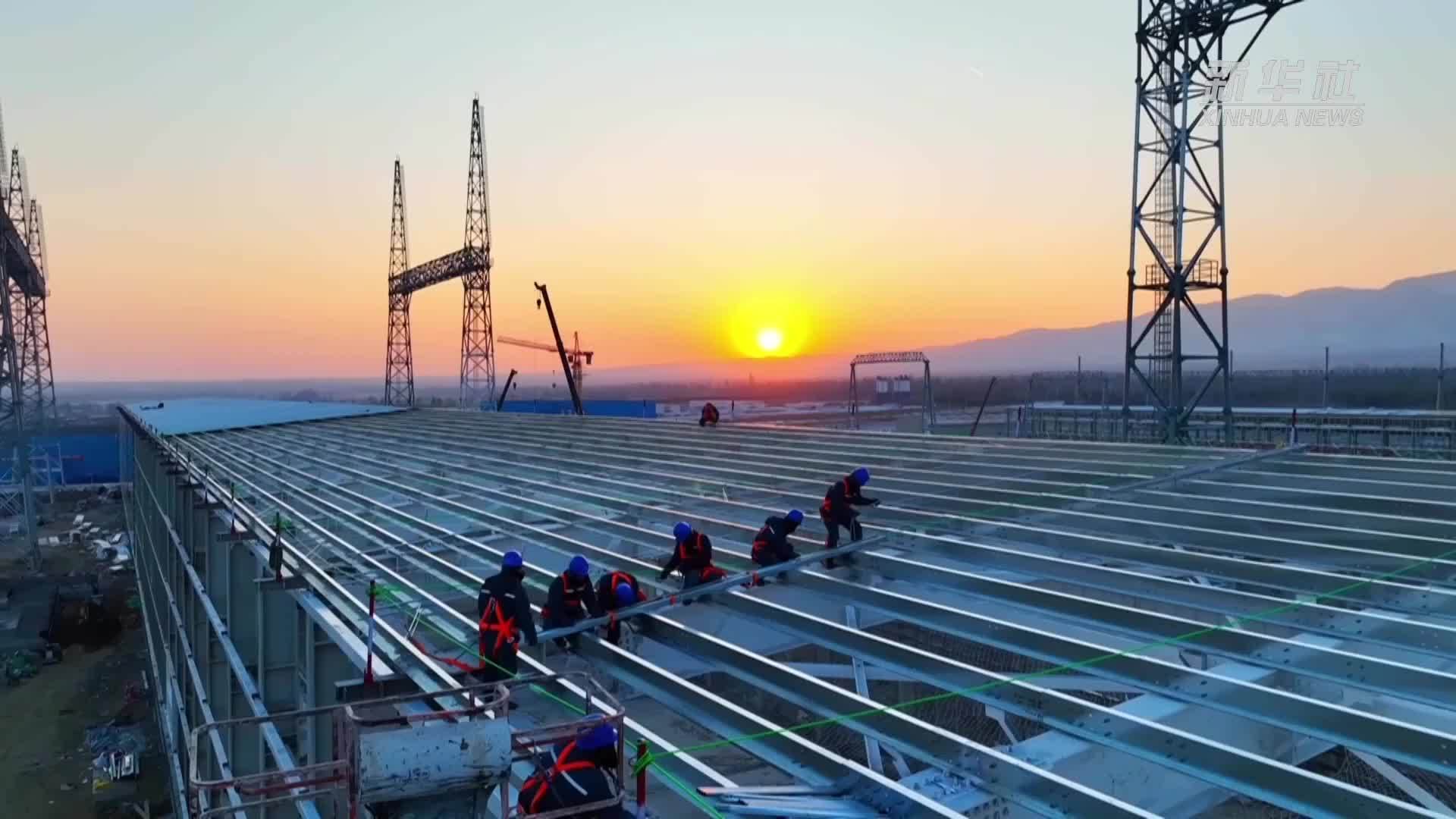 山西大同特高压工程建设新年不停工