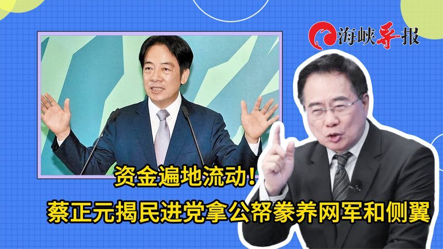 蔡正元揭民进党拿公帑豢养网军和侧翼：资金遍地流动