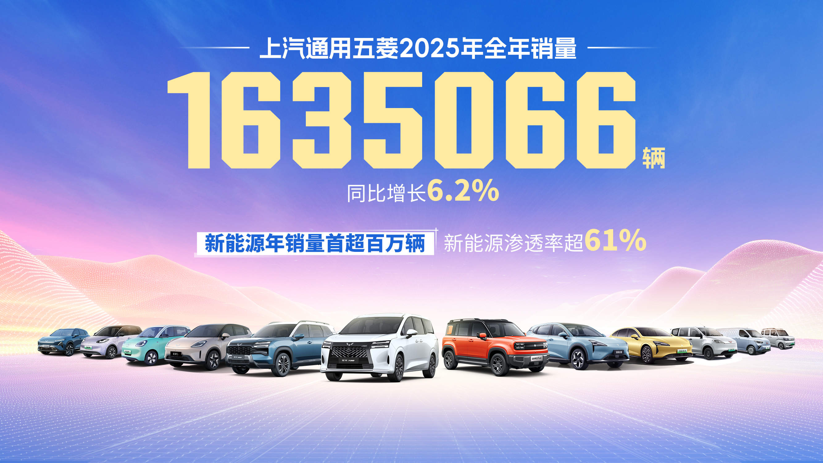 上汽通用五菱2025年累计销量超163.5万辆_上汽通用五菱2021年2月销量