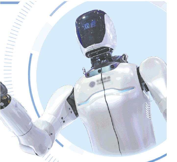 2025年9月6日,在2025全球工业互联网大会展览区展示的机器人。(□新华社记者潘昱龙报道)