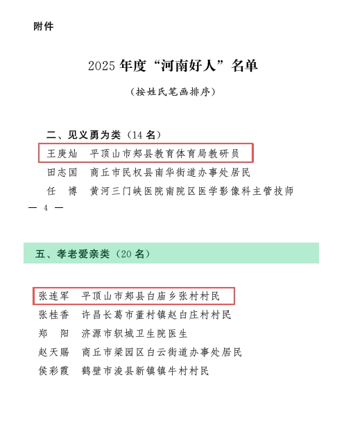 郟縣2人上榜!2025年度“河南好人”名單發(fā)布