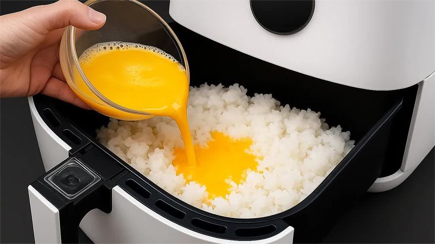 你有空气炸锅吗？这里做的蛋炒饭超级好吃，学会了你每天都想做