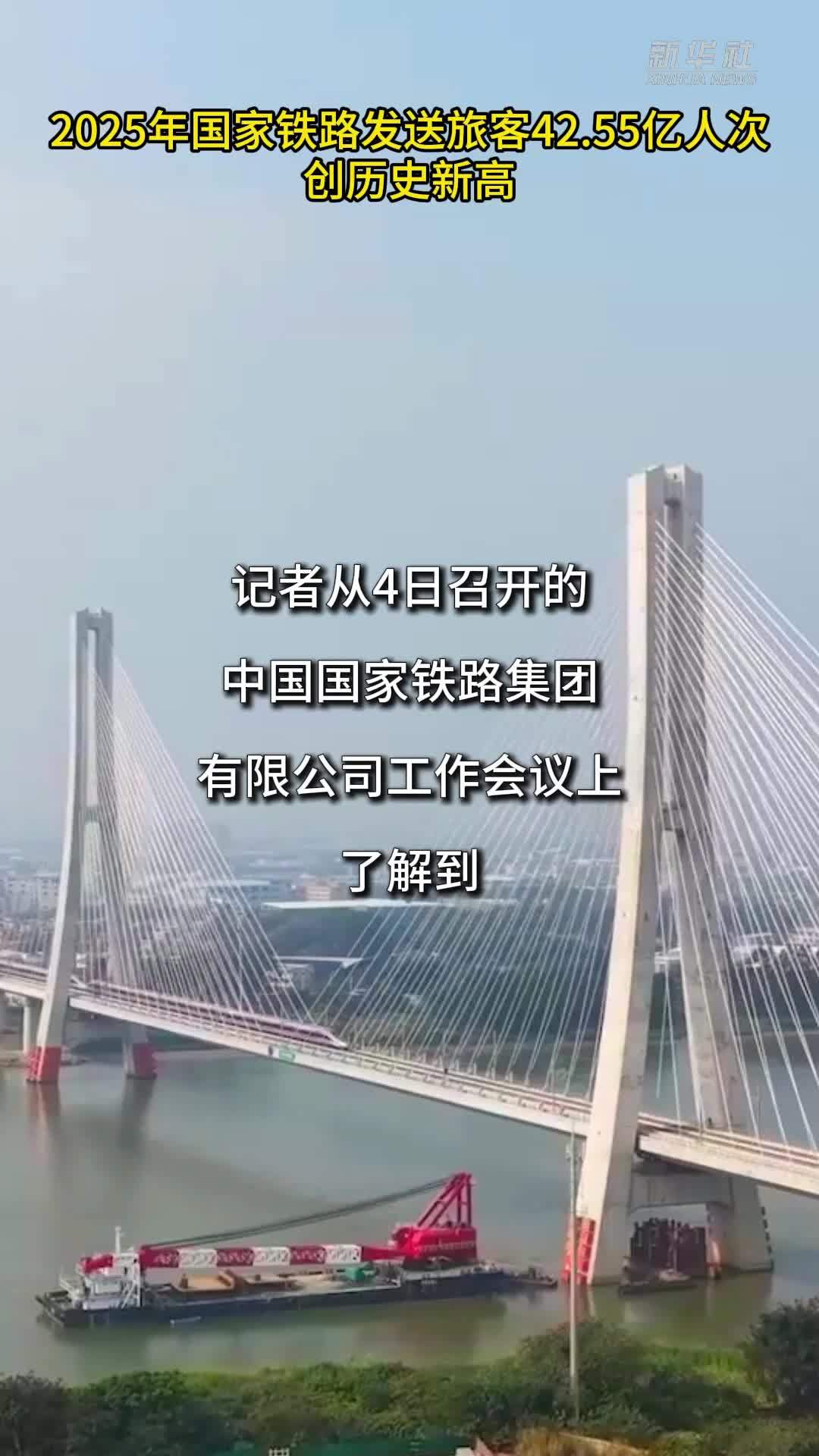 2025年国家铁路发送旅客42.55亿人次 创历史新高