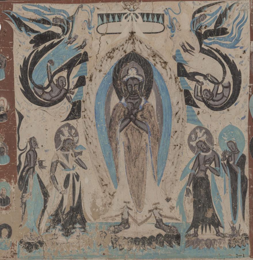 莫高窟第249窟主室南壁中央的飞天