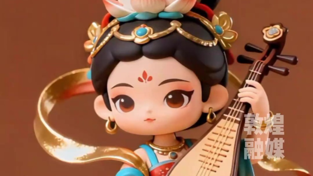 当敦煌飞天做成潮玩手办　AI了AI了