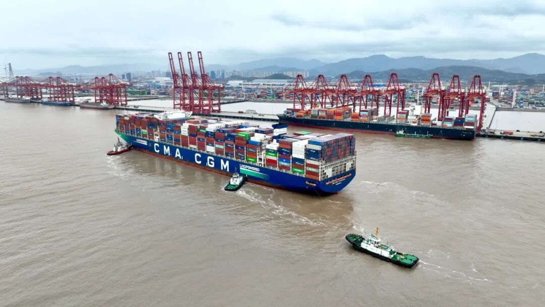 “达飞巴塔哥尼亚”轮靠泊。杨江琦/摄