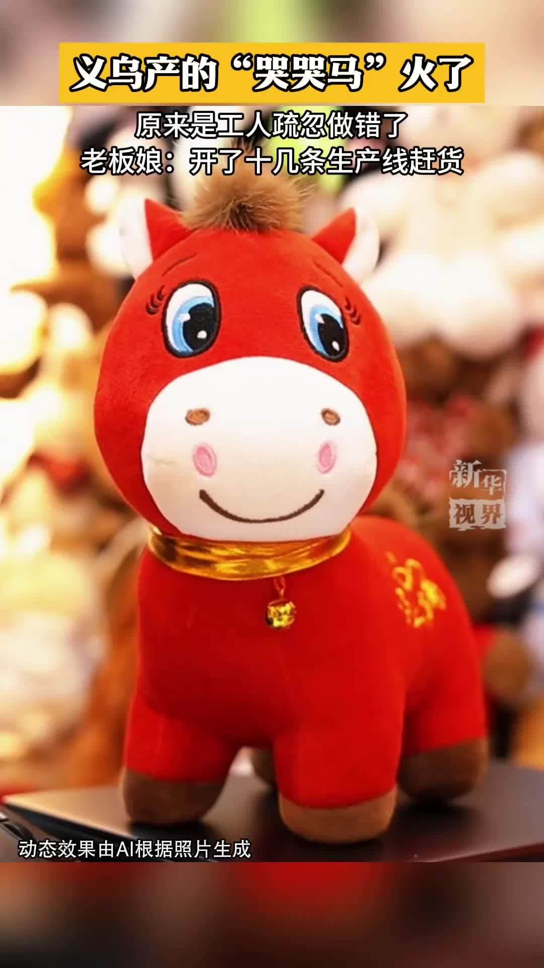 产品做错了，还能爆火？看看义乌产的“哭哭马”