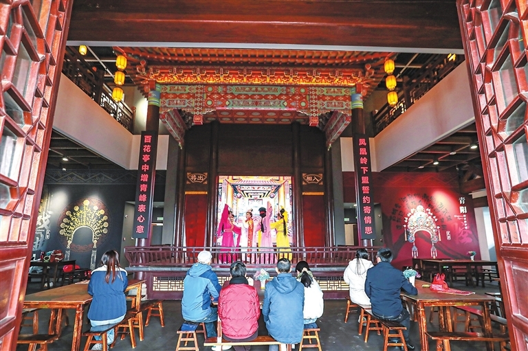 湖口县：欣赏青阳腔表演 感受传统文化魅力（图）